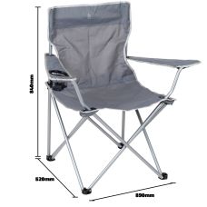 Кресло раскладное Bo-Camp Foldable Compact Grey (1267192) Discounted