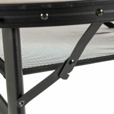 Стол Bo-Camp Melrose Oval 120x80 cm Black/Wood look (1404220)