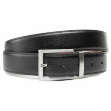 Ремінь чоловічий шкіряний Semi Line Black/Brown (P8231-0 M)