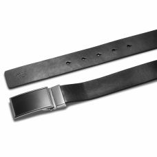 Ремінь чоловічий шкіряний Semi Line Black/Blue (P8234-0 L)