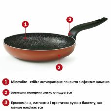 Сковорода ВОК Flonal Pepita Granit 32 см (PGFWO3250)