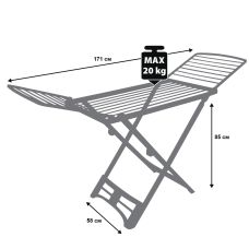 Сушарка для білизни підлогова Casa Si Resin 20m White (CS92066Q01) Discounted