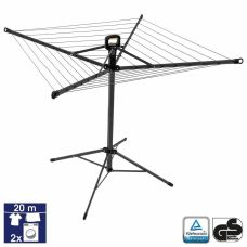 Сушилка для белья напольная Casa Si Pop-Up Rotary 20m Anthracite (CS92039B)