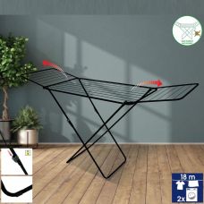 Сушарка для білизни підлогова Casa Si Kolibri 18m Black (CS42191C06E)