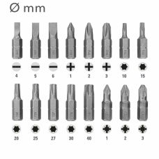 Набор бит и сверл Trotec 49 pieces Hexagon Shank Drill and Bit Set (6200001160)