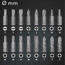Набор бит и сверл Trotec 49 pieces Hexagon Shank Drill and Bit Set (6200001160)