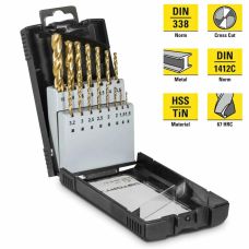 Набір свердел по металу Trotec 15 pieces HSS Metal Drill Set (6200001131)