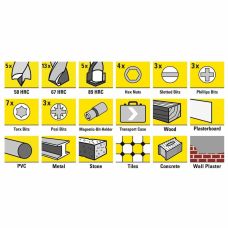 Набор бит и сверл Trotec 49 pieces Hexagon Shank Drill and Bit Set (6200001160)
