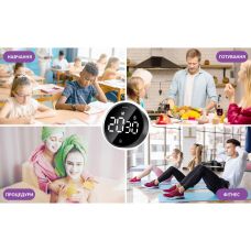 Таймер кухонний Technoline KT600 Magnetic Touchscreen Black (KT600)
