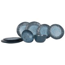 Сервіз столовий Gimex Tableware Stone 12 Pieces 4 Person Dark Blue (6917100)