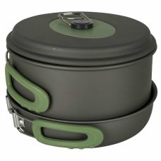 Набір посуду Bo-Camp Explorer 3 Pieces Hard Anodized Grey/Green (2200239)