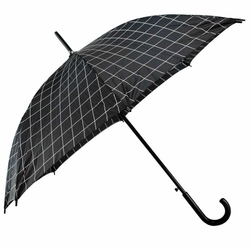 Зонтик Semi Line Grid Black (L2037-5)