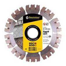 Круг алмазный отрезной 1A1RSS/C3 125x2,0/1,2x10x22,23-10 HIT Baumesser Rapid PRO Круг алмазный отрезной 1A1RSS/C3 125x2,0/1,2x10x22,23-10 HIT Baumesser Rapid PRO