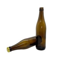 Пляшка пивна 0,5L коричнева з кришкою