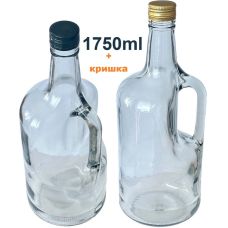 Пляшка скляна 1750мл + Кришка