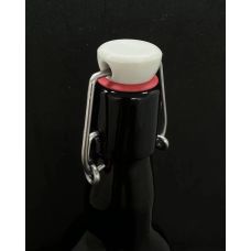Набор Бутылка под бугельный замок квадратная прозрачная 1000ml + Бугельный замок - 12 шт