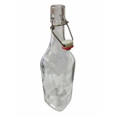 Бутылка под бугельный квадратный замок (без бугеля), прозрачная 1000ml + Замок бугельный