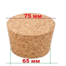Корочная пробка для бутылки агломерированная, 75*65*30