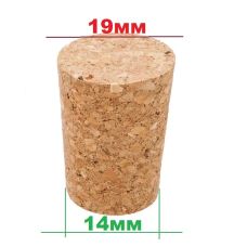 Корковая пробка для бутылки агломерированная, 19*14*38 Корковая пробка для бутылки агломерированная, 19*14*38
