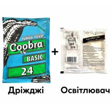 Дрожжи COOBRA BASIC 24+ Средство для освещения Spirit Ferm SuperKlar 24h