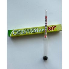 Спиртомер рюмочный 0-80%, маленький (10 см)