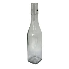 Пляшка під бугельний замок квадратна (без бугеля), прозора 1000ml