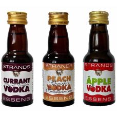 Набір есенцій Strands CURRANT VODKA 25 мл - PEACH VODKA 25 мл - APPLE (JABŁKO) VODKA 25 мл
