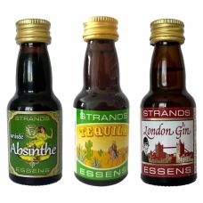 Набір есенцій Strands ABSINTHE 25 мл - TEQULLA 25 мл - LONDON GIN 25 мл