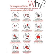 Електро-водяна тепла підлога Enerpia TeploPipe DWH-005 (7м/Ø20мм) 2,8 м²