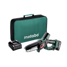 Пила цепная аккумуляторная Metabo MS 18 LTX 15 18В 1х2А·час шина 15см 5м/сек 2кг
