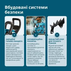 Пила бензинова Konner&Sohnen KS CS40G-20 50см 50см3 5.7кг