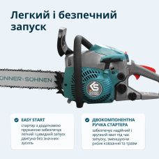 Пила бензинова Konner&Sohnen KS CS20G-16 40см 40см3 5.6кг
