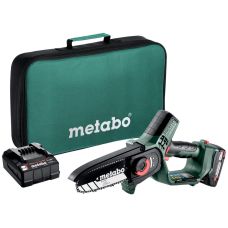 Пила цепная аккумуляторная Metabo MS 18 LTX 15 18В 1х2А·час шина 15см 5м/сек 2кг