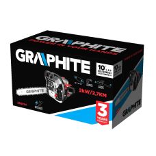 Пила ланцюгова бензинова GRAPHITE 40/45см 2кВт/2.7л.с. 52см3 5.53кг