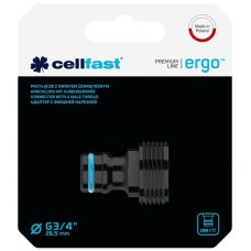 Коннектор для крана Cellfast ERGO 3/4' с внешней резьбой (блистер)