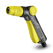 Ороситель ручной Karcher, пистолетный, регулировка напора воды, регулировка формы струи воды, блокировка кнопки полива.