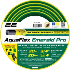 Шланг садовий 2Е AquaFlex Emerald Pro 3/4