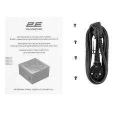 Блок питания 2E GAMING Stable Power ATX3.1 (600W), >85%, 80+ Bronze, 120мм, 1xMB 24pin(20+4), 2xCPU 8pin(4+4), 3xMolex, 6xSATA, 2xPCIe 8pin(6+2)