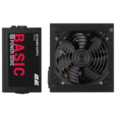 Блок питания 2E Basic Power (400W), >80%, 120мм, 1xMB 24pin(20+4), 1xCPU 8pin(4+4), 3xMolex, 4xSATA, 1xPCIe 8pin(6+2)