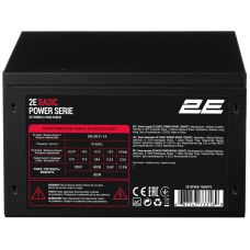 Блок питания 2E Basic Power (500W), >80%, 120мм, 1xMB 24pin(20+4), 1xCPU 8pin(4+4), 3xMolex, 4xSATA, 2xPCIe 8pin(6+2)
