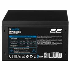Блок питания 2E Master Power (550W), >80%, 80+ White, 120мм, 1xMB 24pin(20+4), 1xCPU 8pin(4+4), 3xMolex, 5xSATA, 2xPCIe 8pin(6+2)