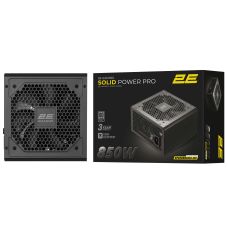 Блок питания 2E GAMING Solid Power Pro ATX3.1 GEN5.0 (850W), >85%, 80+ Bronze, 120мм, 1xMB 24pin(20+4), 2xCPU 8pin(4+4), 3xMolex, 6xSATA, 4xPCIe 16pin, Semi Modular