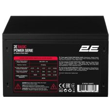 Блок питания 2E Basic Power (500W), >80%, 120мм, 1xMB 24pin(20+4), 1xCPU 8pin(4+4), 3xMolex, 4xSATA, 2xPCIe 8pin(6+2)