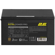 Блок питания 2E GAMING Extra Power Pro ATX3.1 GEN5.0 (1000W), >90%, 80+ Gold, 140мм, 1xMB 24pin(20+4), 2xCPU 8pin(4+4), 3xMolex, 6xSATA, 4xPCIe 8 16pin, Full Modular