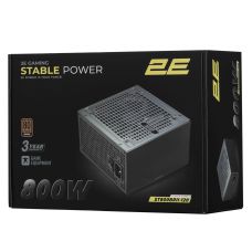 Блок питания 2E GAMING Stable Power Pro ATX3.1 GEN5.0 (800W), >85%, 80+ Bronze, 120мм, 1xMB 24pin(20+4), 2xCPU 8pin(4+4), 3xMolex, 6xSATA, 4xPCIe 16pin