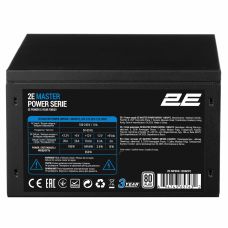Блок питания 2E Master Power (850W), >80%, 80+ White, 120мм, 1xMB 24pin(20+4), 1xCPU 8pin(4+4), 3xMolex, 5xSATA, 4xPCIe 8pin(6+2)