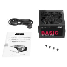 Блок питания 2E Basic Power (500W), >80%, 120мм, 1xMB 24pin(20+4), 1xCPU 8pin(4+4), 3xMolex, 4xSATA, 2xPCIe 8pin(6+2)