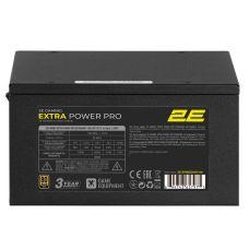 Блок питания 2E GAMING Extra Power Pro ATX3.1 GEN5.0 (850W), >90%, 80+ Gold, 140мм, 1xMB 24pin(20+4), 2xCPU 8pin(4+4), 3xMolex, 6xSATA, 4xPCIe 8 16pin, Full Modular