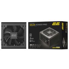 Блок питания 2E GAMING Solid Power Pro ATX3.1 GEN5.0 (750W), >85%, 80+ Bronze, 120мм, 1xMB 24pin(20+4), 2xCPU 8pin(4+4), 3xMolex, 6xSATA, 4xPCIe 16pin, Semi Modular