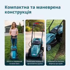 Газонокосилка сетевая Konner&Sohnen KS 32LM12-BL 1200Вт 32см 30л 25-65мм 12кг